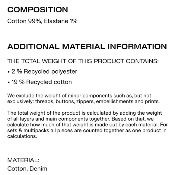 H&M Wide High Jeans in Denim Blue - Picture 7 of 7